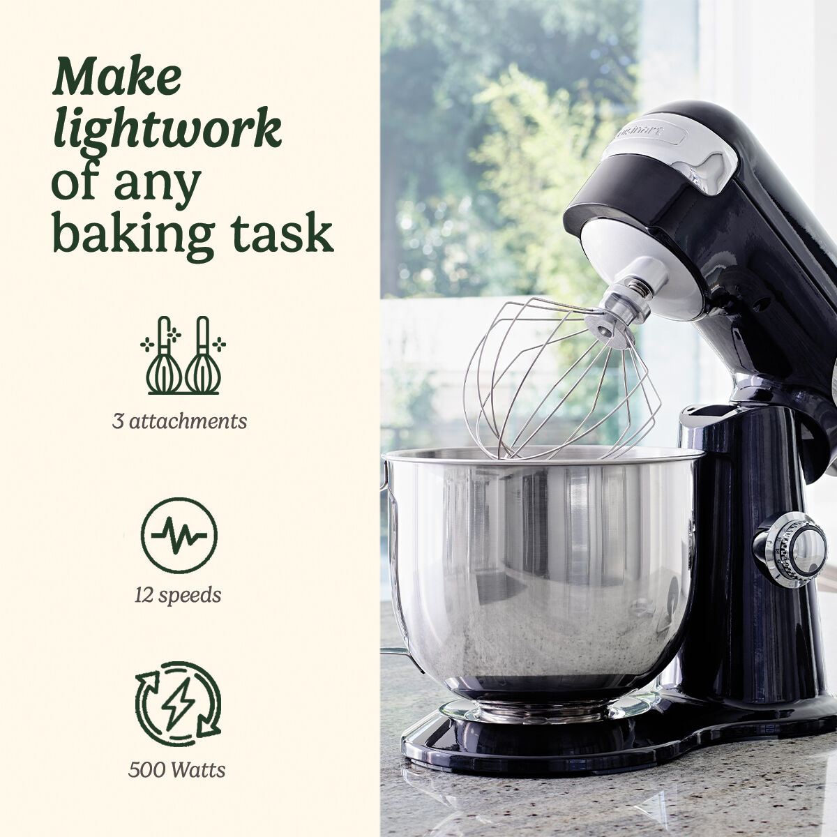 Precision Stand Mixer - Black | SM50BU | Cuisinart